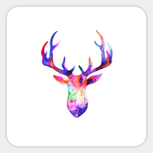 Colorful Deer Sticker